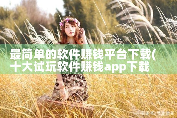 最简单的软件赚钱平台下载