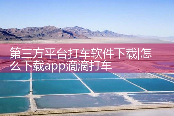 第三方平台打车软件下载